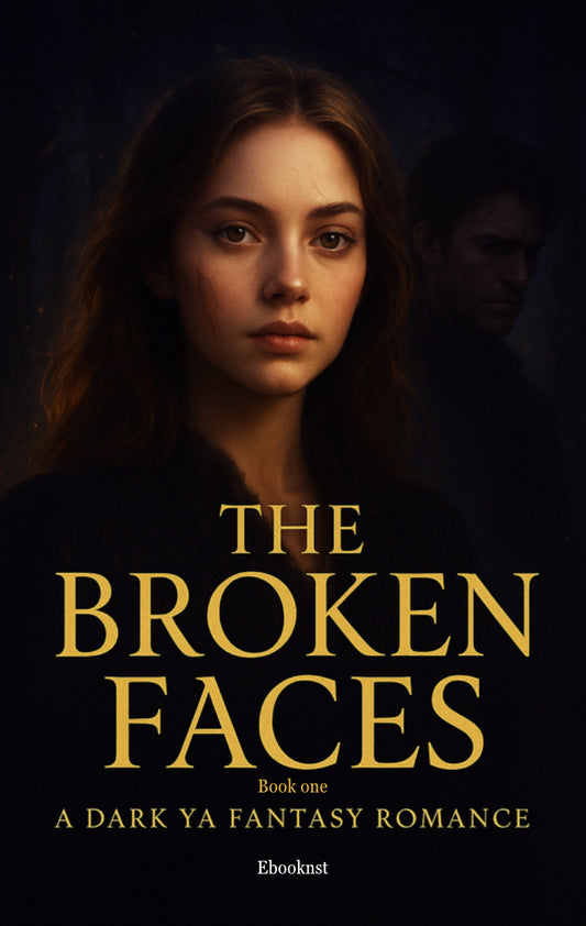 “Cover of ‘The Broken Faces’ ebook, a gripping novel exploring mystery, suspense, and personal transformation”